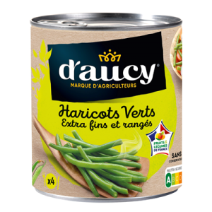 Haricots verts extra-fins 800g - D'AUCY